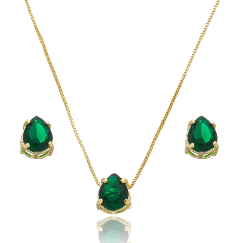 Conjunto Cristal Gota Cores