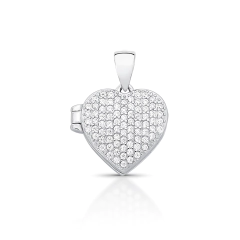 Pingente Relicário Coração Prata 925 - comprar online