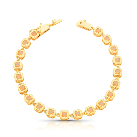 Pulseira Fancy Square Dourada - comprar online