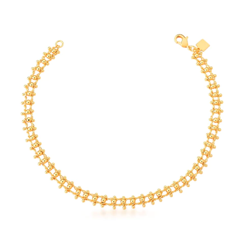 Tornozeleira Claire Dourada