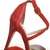 Sandalias rojas taco fino - zapatos cristian