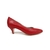 Stiletto de cuero rojo