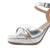 Sandalia plateada Parisina - zapatos cristian