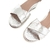 Sandalia plateada Milena - zapatos cristian