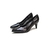 Stilettos avezzano charol negro bajo