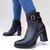 Botineta cuero negro - comprar online