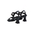 Sandalias negras Perla en internet