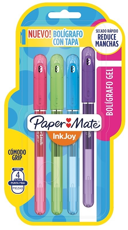 Boligrafo PAPER MATE Inkjoy Gel x4