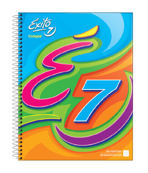 Cuaderno Espiral Especial Exito 7 Escolar