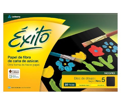 Block De Dibujo N° 5 Negro Exito