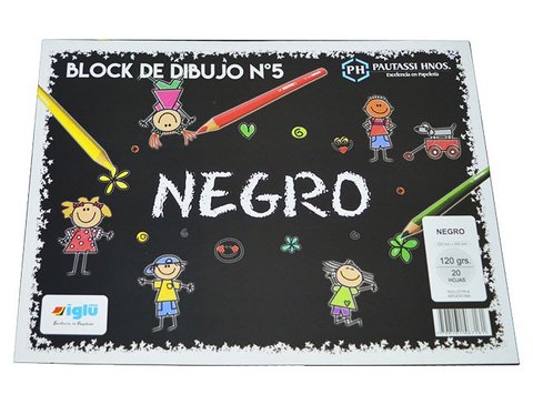 Block De Dibujo N° 5 Negro Iglu