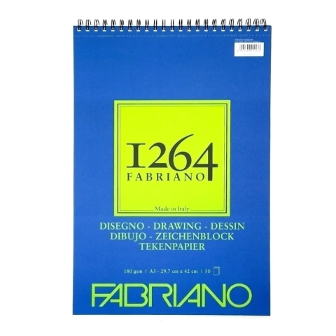 Block Dibujo Fabriano 1264 180g A3 Anillado X50