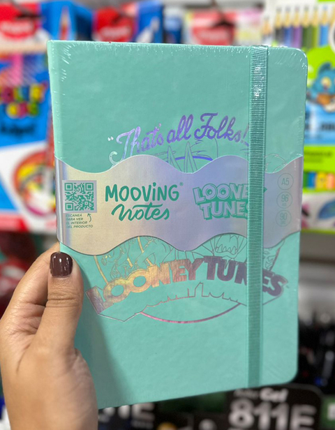 Cuaderno A5 Tapa Dura Rayado MOOVING Looney Tunes