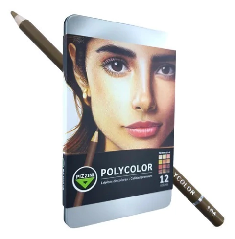 LÁPICES DE COLOR x12 L.PIZZINI POLYCOLOR TERROSOS