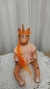 Unicórnio Laranja - Ana Lúcia Materiais Reborn