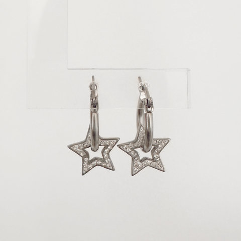 Aros Estrella con Cubic - Par -