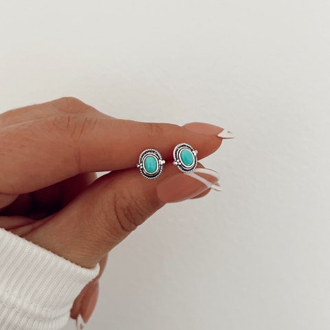 Aros Hindú Aqua - Par -