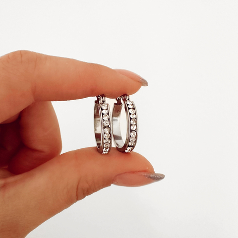 Argollas con Cubic - Par -