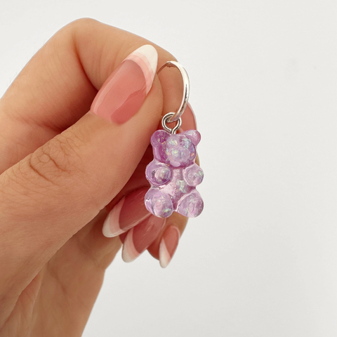Argolla Gummy Bear Lila - Unidad -