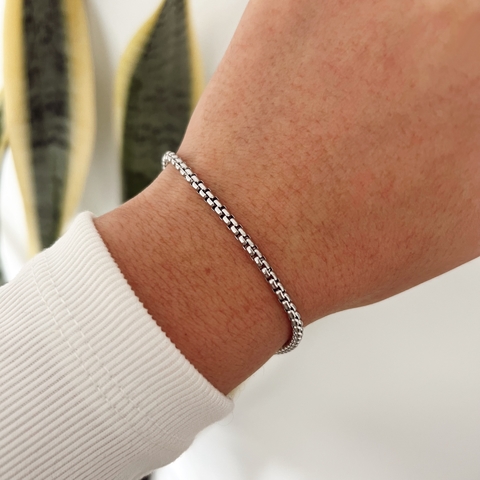 Pulsera Rolo Cuadrada
