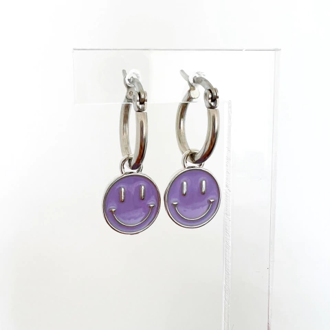 Argollas Smile Lilas - Par -