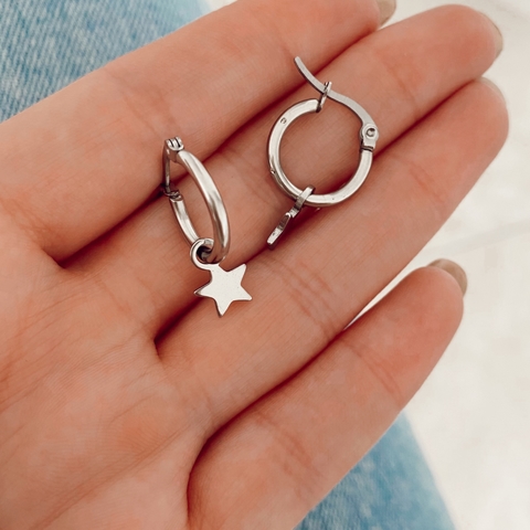 Argollas con Estrella - Par -