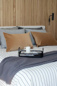 CUBRE EDREDON RAYADO TUSOR - comprar online