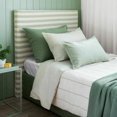 CUBRE SOMMIER RAYADO JACARANDA - Teodolina Deco