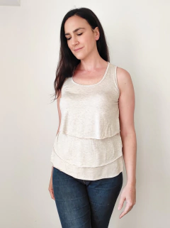 Musculosa Tulipan Beige en internet