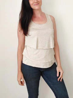 Musculosa Tulipan Beige - comprar online