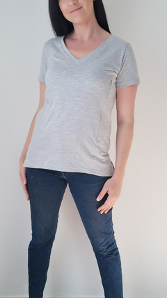Remera Juana Gris Melange - comprar online