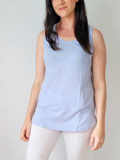 Musculosa Mercedes Celeste - comprar online