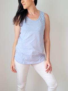 Musculosa Mercedes Celeste - comprar online