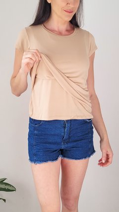 Remera Eva Beige - MOM LUNE