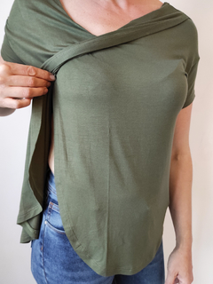 Remera Magnolia Verde Militar - tienda online