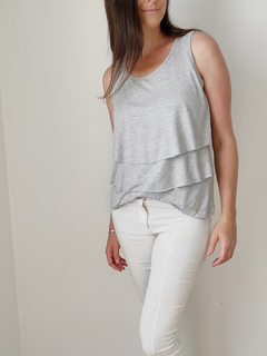 Musculosa Tulipan Gris - MOM LUNE