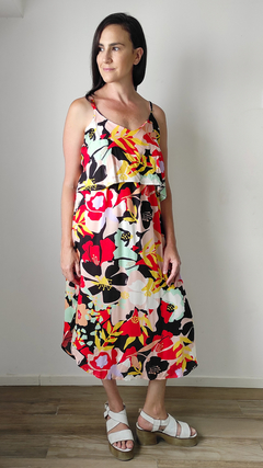 Vestido Amber Flores Rojo en internet