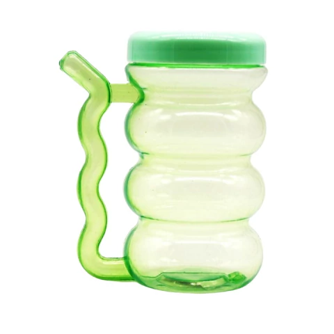 vaso infantil con tapa y sorbetito cuerpo ondeado - tienda online