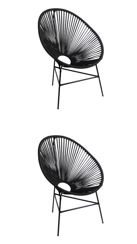 Cadeira Acapulco de Corda para Varanda e Jardim (Kit com 2 unidades)