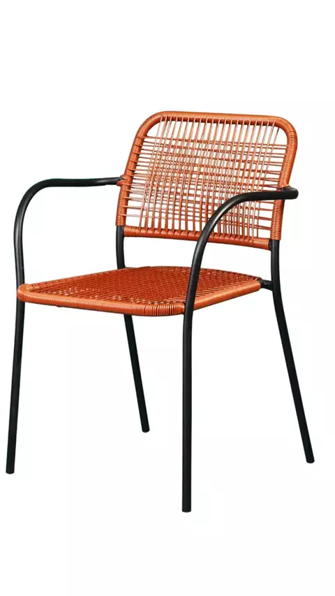 Cadeira de Jantar em Ferro com Fibra Sintética Verona para Varanda Empilhável - comprar online