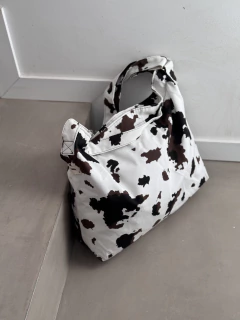 BOLSO TELA ESTAMPA ¡vaca!