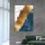 ABSTRACTO AZUL DORADO Y GRIS - Merli Cuadros Deco