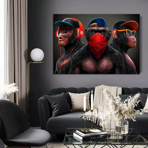 CUADRO LOS TRES MONOS