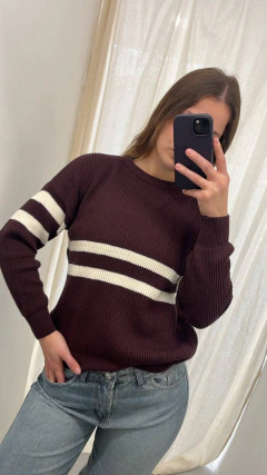 Sweater tejido rayas