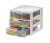 Gaveteiro pequeno conj c/3 andares branco cod.004/3B