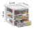 Gaveteiro pequeno conj c/3 andares branco cod.004/3B - comprar online