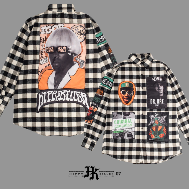 Camisa leñadora con parches de Hippy Killer Company — imagen 2