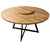 Mesa Estilo Industrial Redonda 150cm - Com Prato Giratório - Antíqua. na internet