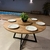 Mesa Estilo Industrial Redonda 130cm - Com Prato Giratório - Antíqua. - EJoin Móveis