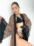 ROBE SENSUAL ESTAMPADO ONÇA EM TULE E BORDADO - comprar online